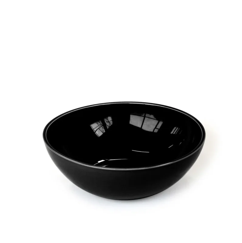Bol verre noir Ø 28,5 cm 10 cm Tilt Craster Nouveauté