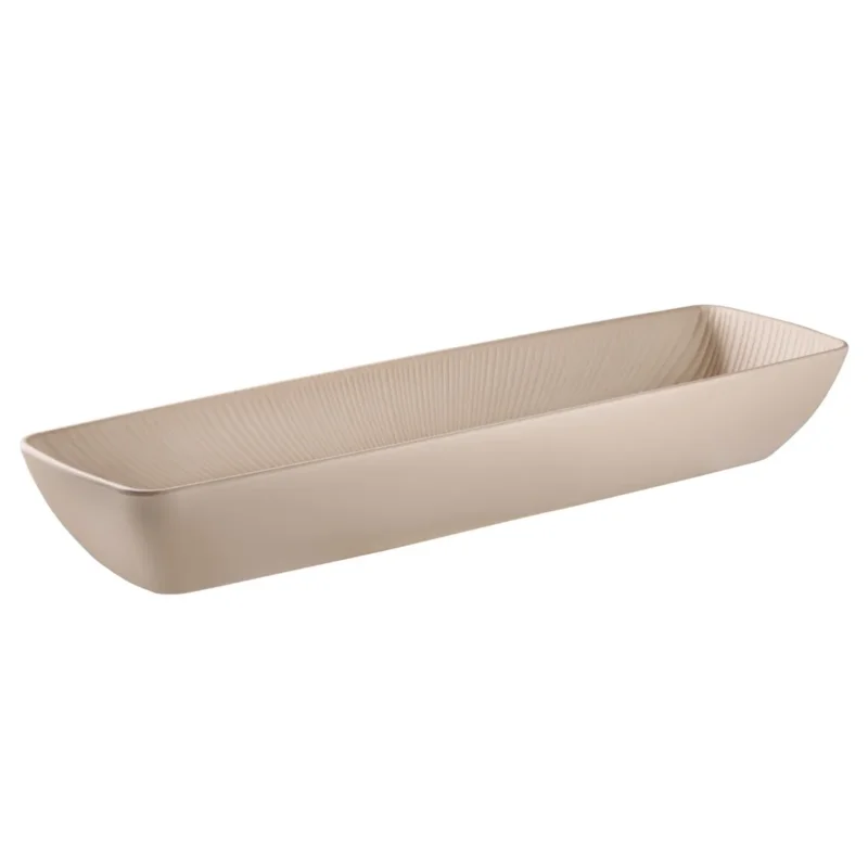 Paiement Sécurisé Saladier mélamine sable 53x16,2x7,5 cm 3,5 L Nero Aps