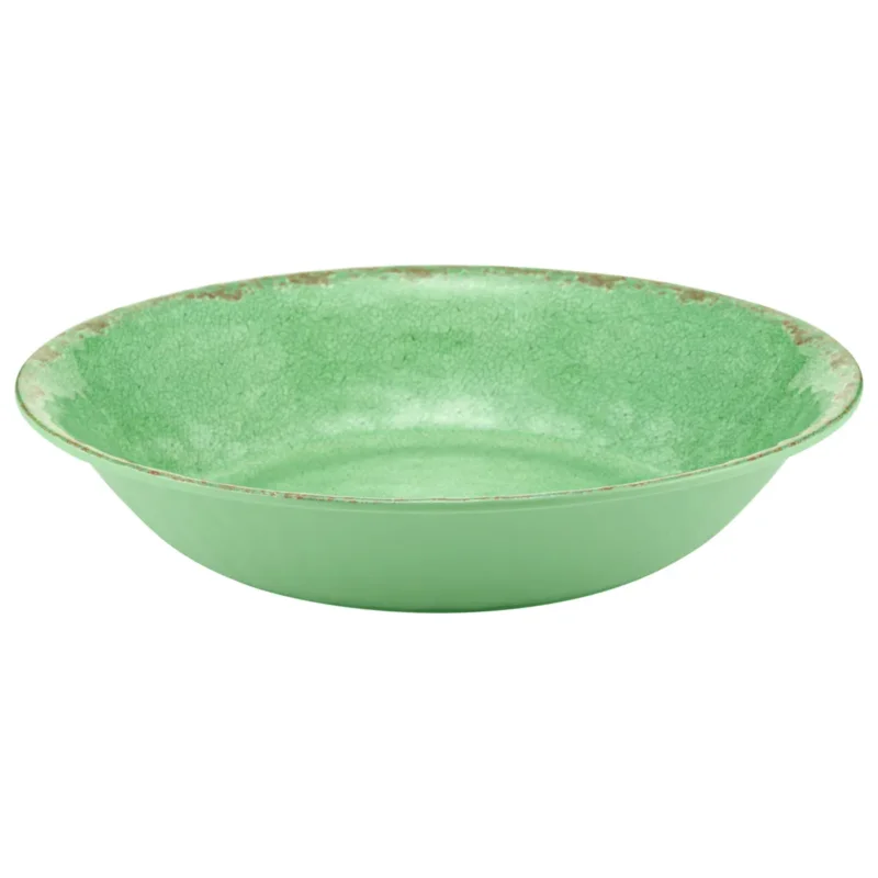 Paiement Sécurisé Grand plat creux mélamine vert Ø 35 cm 7 cm 3,5 L Casablanca Dalebrook