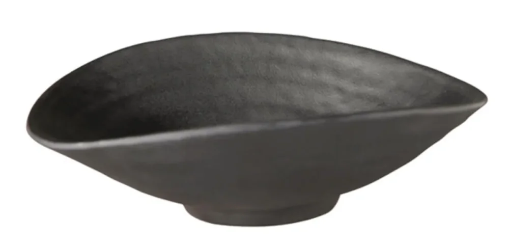Acheter En Ligne Bol ovale mélamine noir 17,5x15,5x5,5 cm 0,2 L Zen Aps