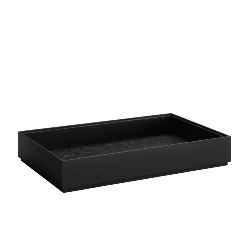 Caisse GN1/1 bois noir 53x32,5x8,5 cm Valo Aps Livraison Gratuite