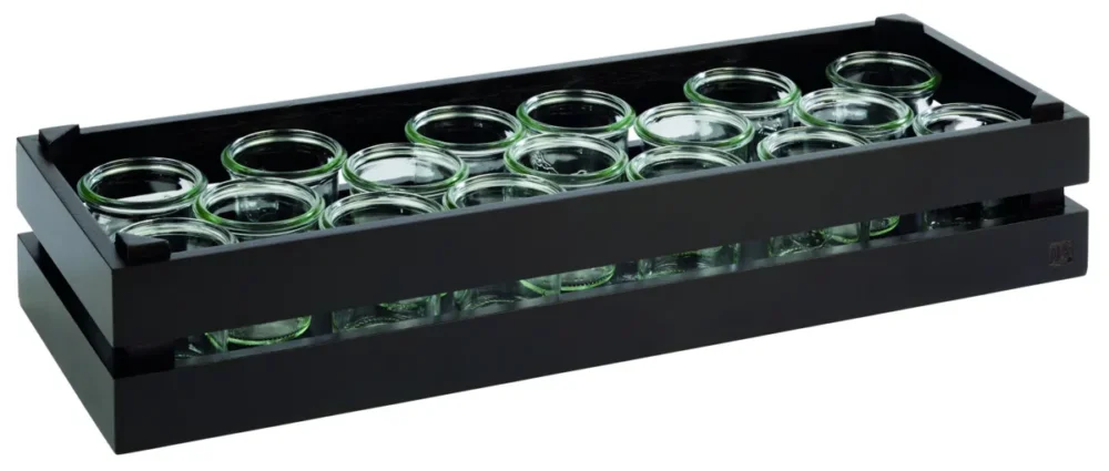 Caisse GN 2/4 bois brun 55,5x18,5x10,5 cm Superbox Aps Paiement Sécurisé