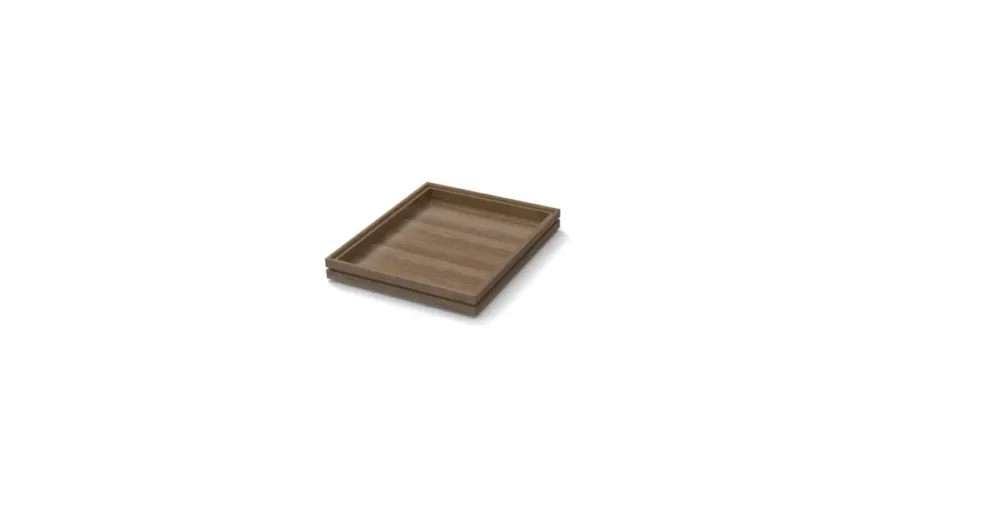 Caisse noyer 32,5x26,5x4 cm Flow Craster Meilleur Prix