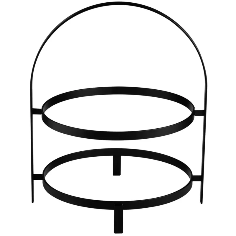 Solde Présentoir à assiettes diamètre 26cm métal noir Ø 26,5 cm 35,5x29,5 cm The Grid Aps