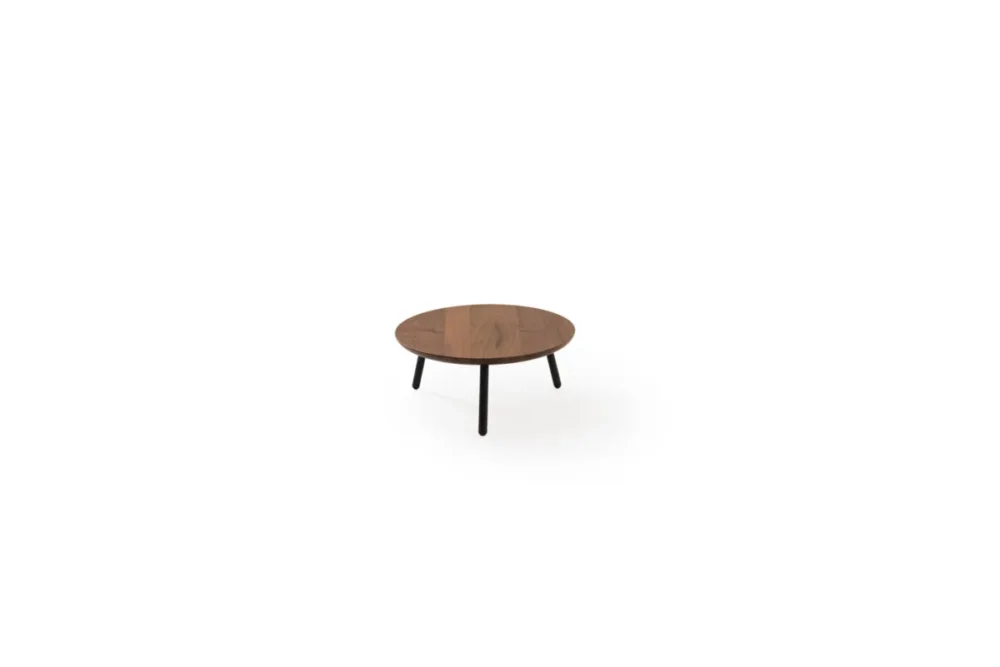 Plateau avec pieds noyer Ø 32,5 cm 14 cm Alto Craster Soldes