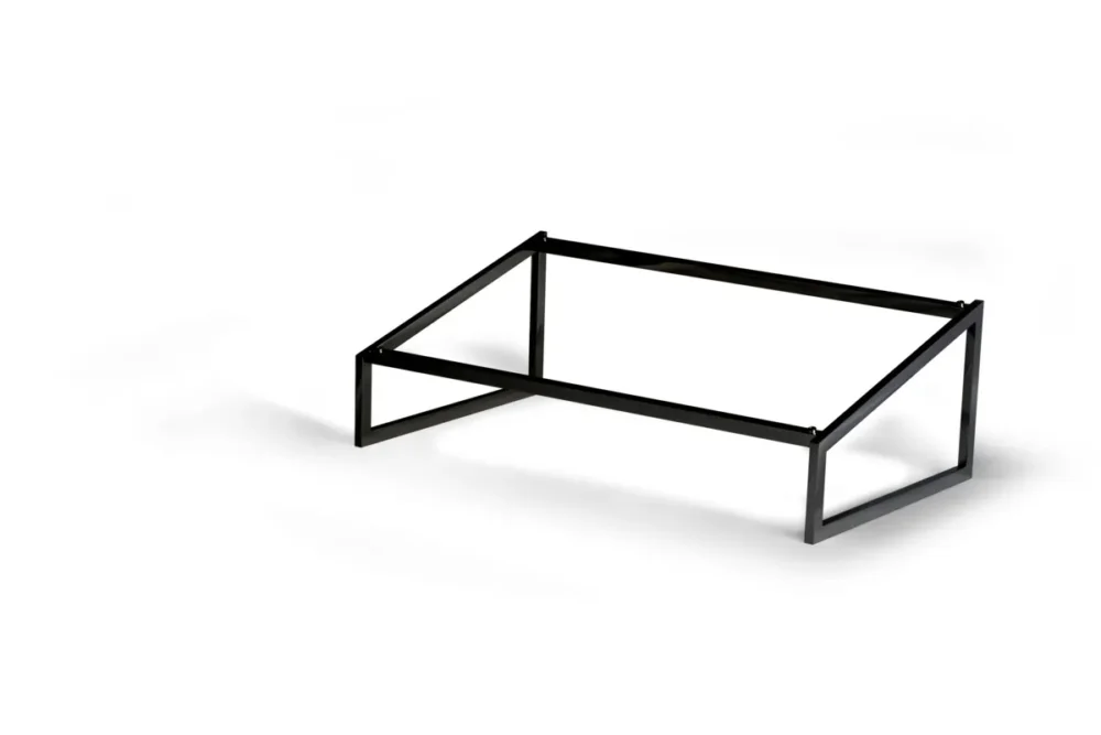 Haute Qualité Cadre réhausseur pour plateau de présentation acier noir 53x32,5x18,2 cm Flow Craster
