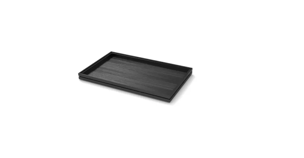 Caisse bois noir 53x32,5x4 cm Flow Craster Soldes