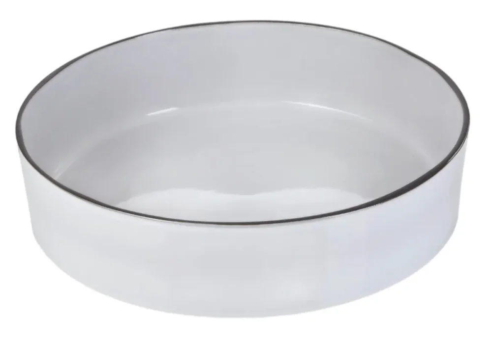 Plat à four céramique blanc Ø 26 cm 26 cmCaractère Revol Affaire À Saisir