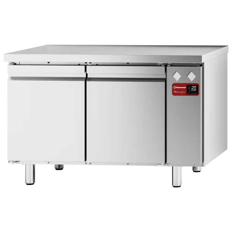 Tables frigorifiques, ventilées, 2 portes GN 1/1, (sans groupe) Vente Flash