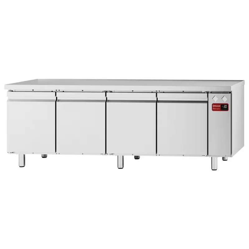 Table frigorifique, ventilée, 4 portes GN 1/1, (sans groupe) Commander Vite