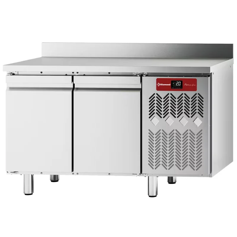Nouvel Arrivage Table frigorifique « murale », ventilée, 2 portes GN 1/1, 260 litres