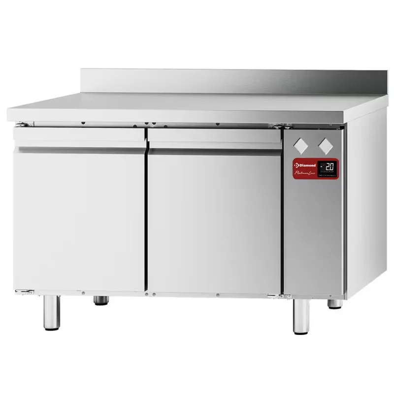 Table frigorifique « murale », ventilée, 2 portes GN 1/1, 260 litres (sans groupe) Authentique