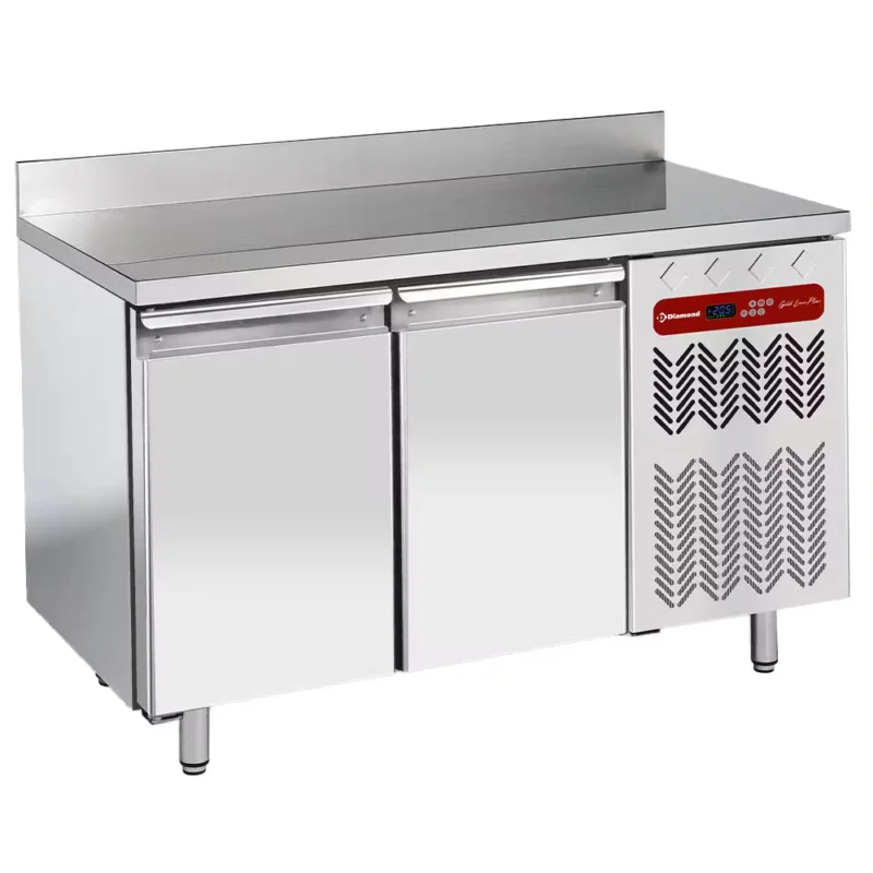 Vente Flash Table frigorifique « murale », ventilée, 2 portes GN 1/1, 260 litres