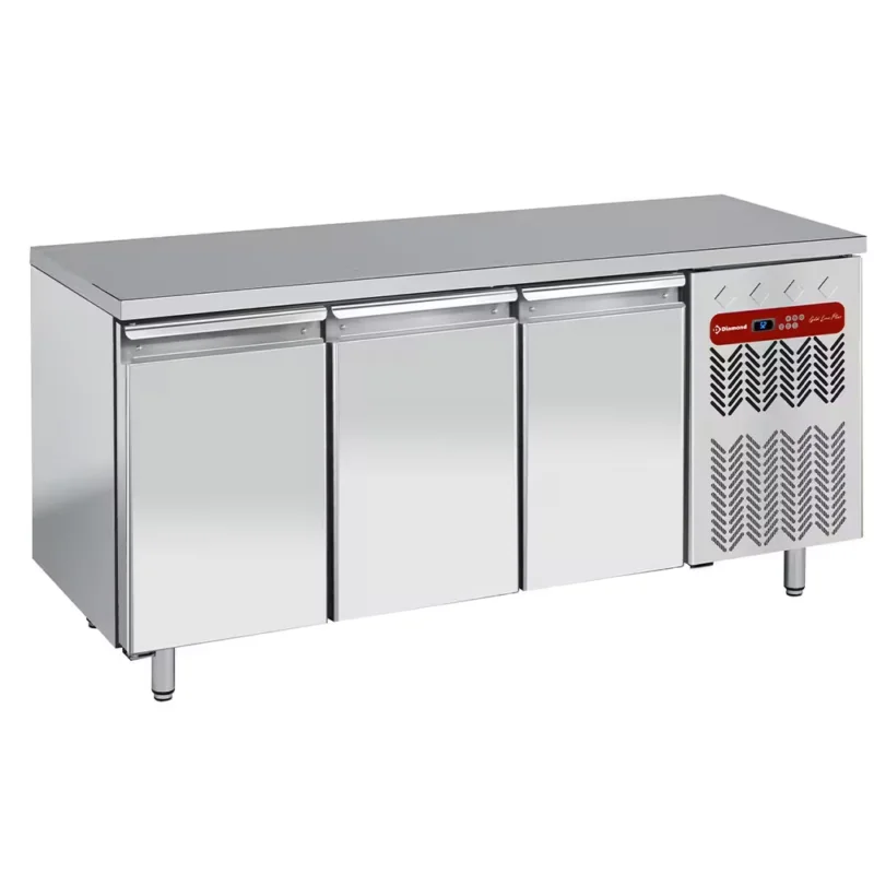 Table de congélation, ventilée, 3 portes GN 1/1 Bon Marché