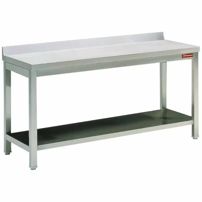 Vente Flash Table de travail avec sous tablette + bord arrière