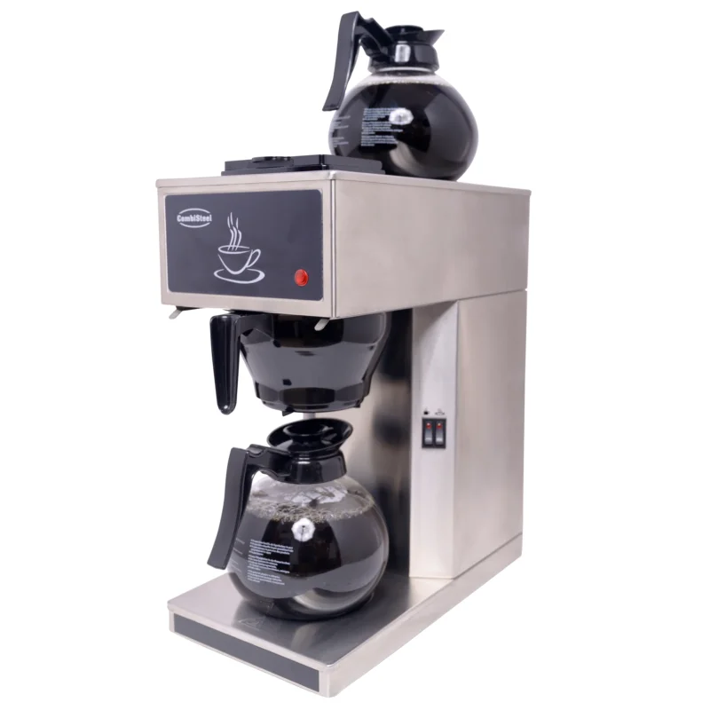 Acheter En Ligne Machine de café incl. 2 carafe en verre 1.8l COMBISTEEL