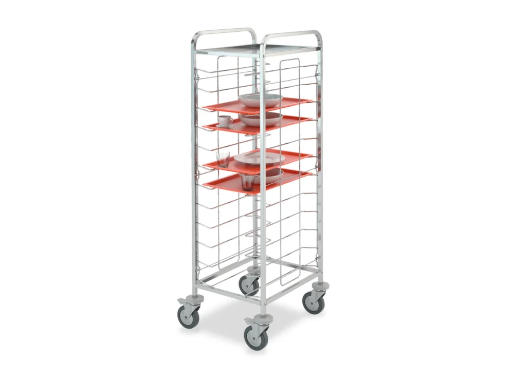 Authentique Chariot collecte plateaux Rocam