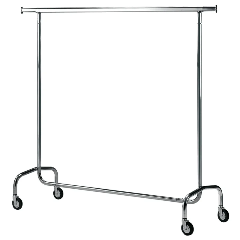 Prix Bas Porte-vêtements sur roulettes démontables, chromé DIAMOND
