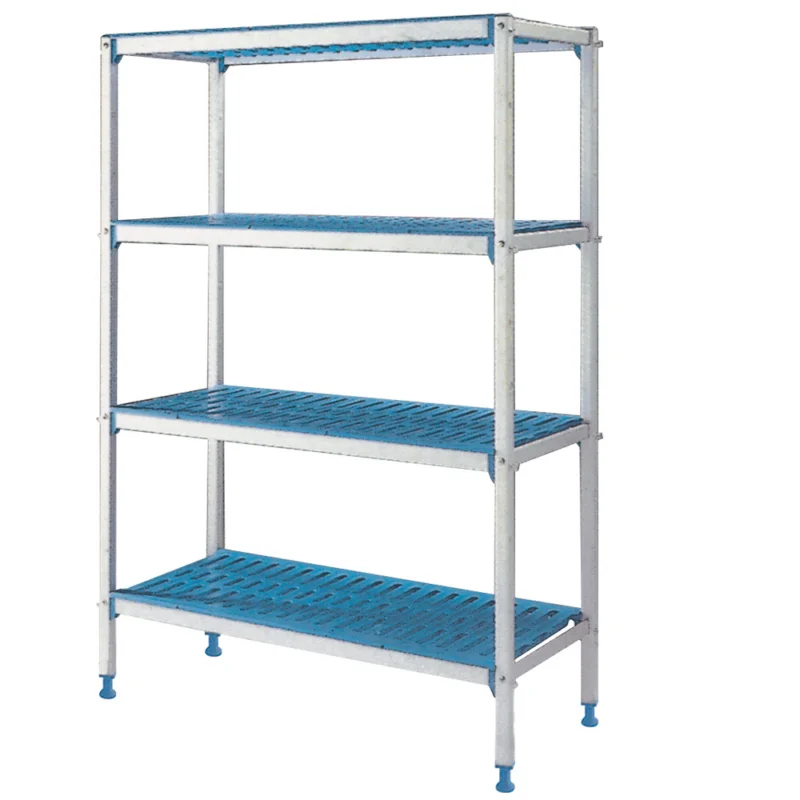 Rayonnage linéaire en aluminium anodisé GN 4 niveaux Modular Rack DIAMOND Commander Maintenant