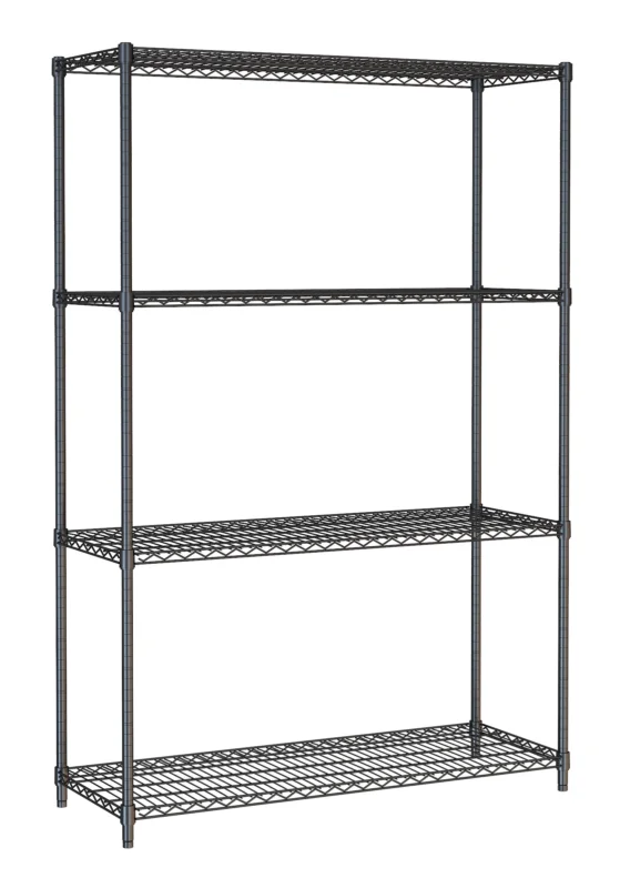 Étagères 4 levels 1200 noir démontable COMBISTEEL Remise