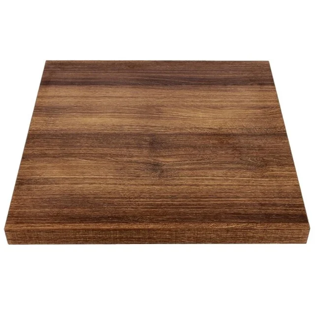 Commander Vite Plateau de table carré Bolero 700mm effet bois chêne rustique Bolero