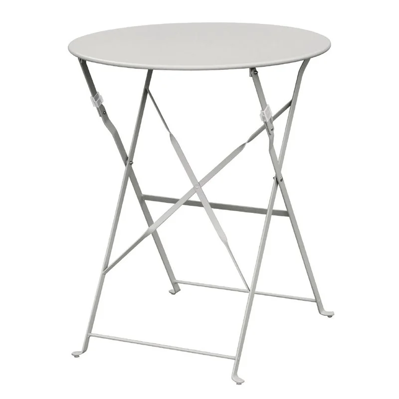 Pas Cher Table de terrasse en acier Bolero grise Bolero