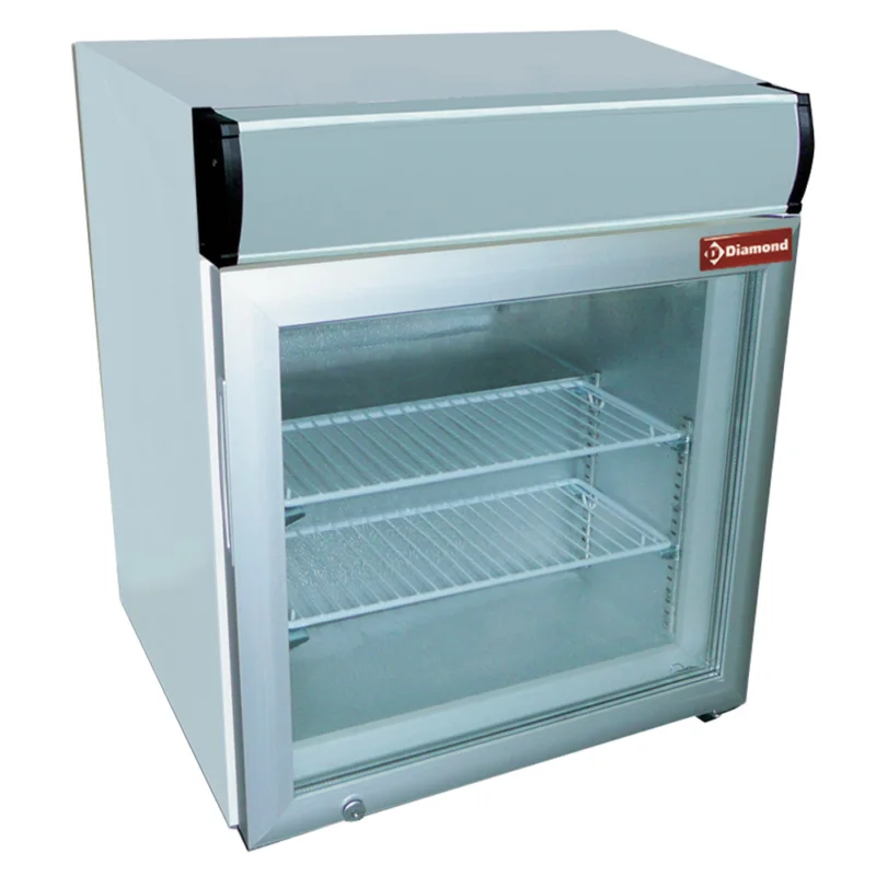Vitrine de table Température négative, 50 litres, avec caisson lumineux DIAMOND Meilleure Vente