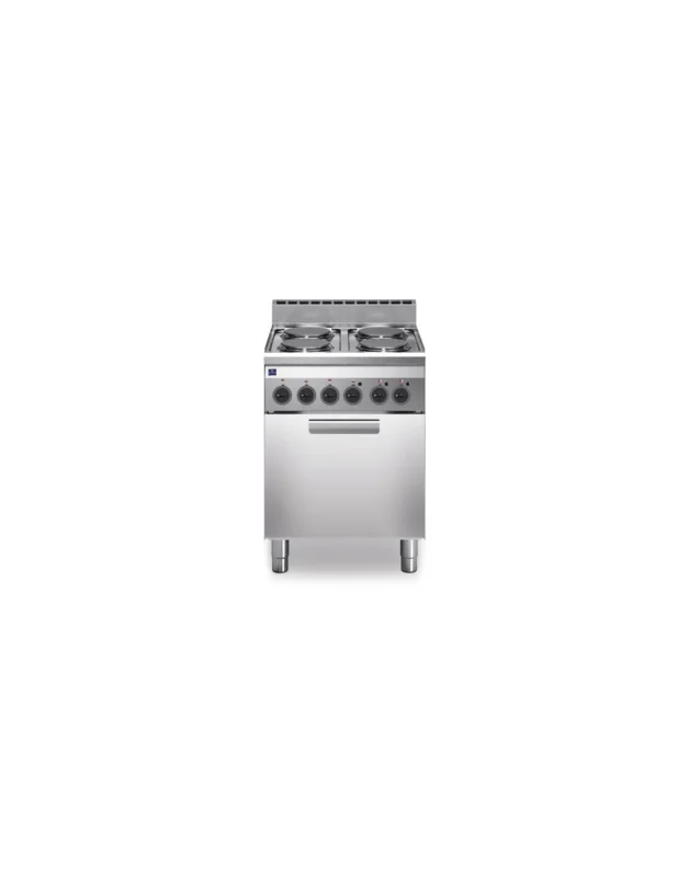 Fourneau professionnel électrique, 4 plaques, 1 four électrique à convection avec gril électrique Must-Have