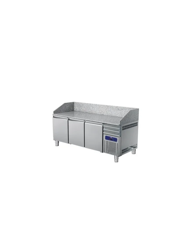 Réduction Table à pizza 2150 mm avec 3 portes 600x400 mm, 3 tiroirs EN