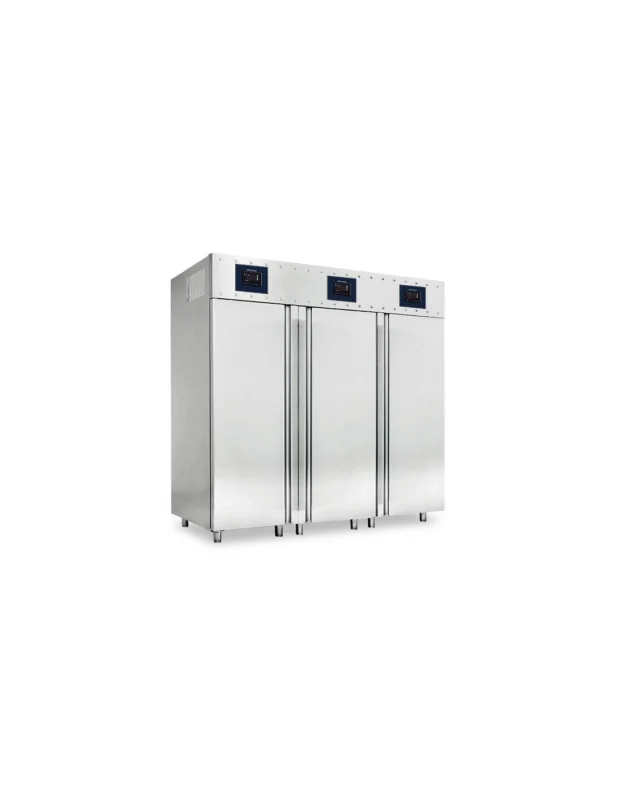 Meilleur Choix Armoire réfrigérée 700+1400 litres en inox 3 portes, GN 2/1, -2°/+8°C - WiFi