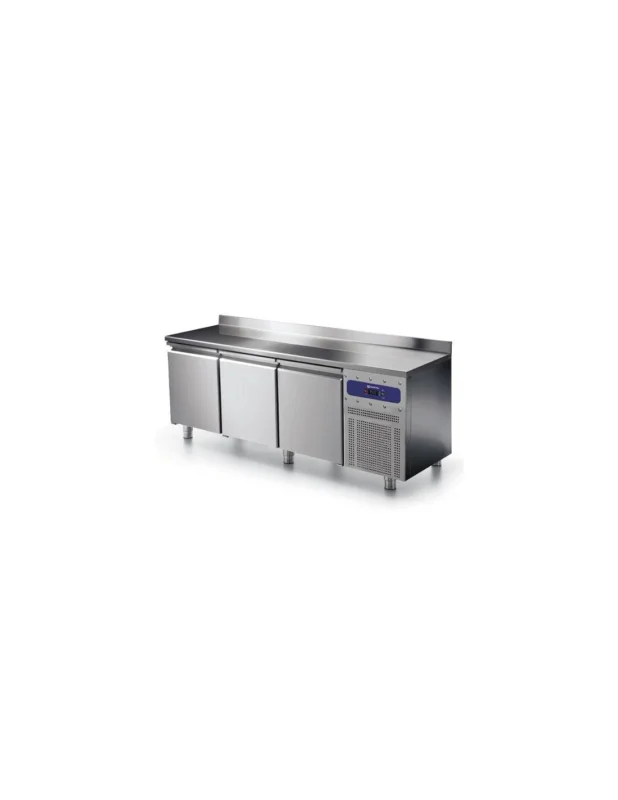 Meilleur Choix Table congélateur avec 3 portes GN 1/1 et dosseret, -10°/-20°C