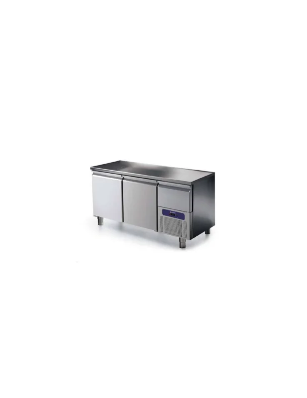 Bon Marché Table réfrigérée 2 portes GN 1/1 avec tiroir réfrigérée, -2°/+8°C