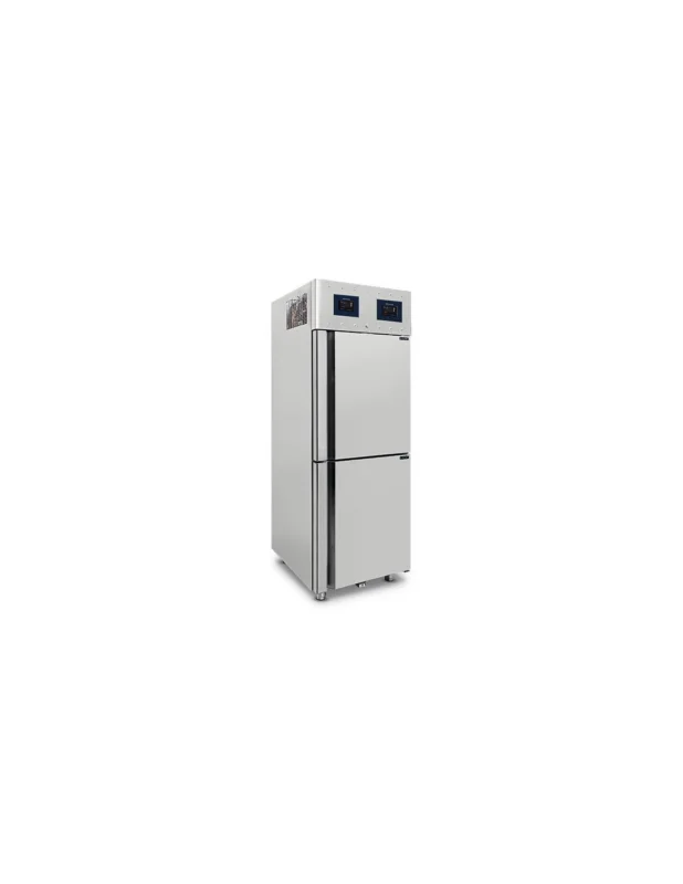Armoire réfrigérée 350+350 litres en inox GN 2/1, -2°/+8°C - WiFi Pas Cher