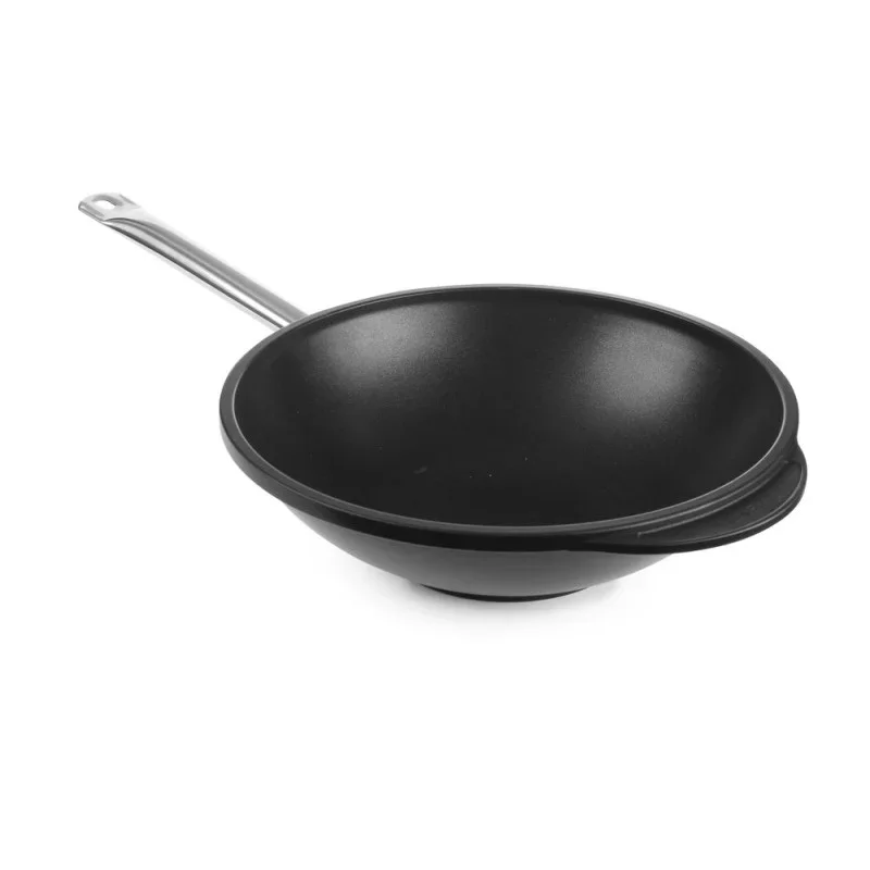 Wok en Fonte d'Aluminium - 32 cm de Diamètre Prix Cassé