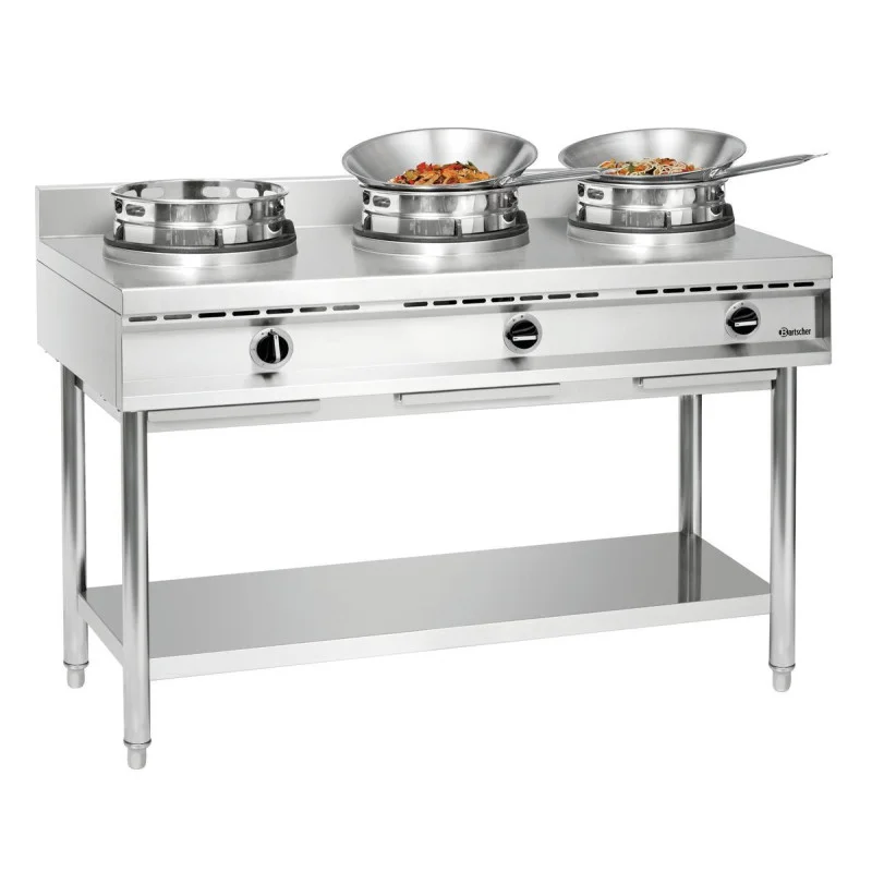 Cuisinière Wok à Gaz - 3 Brûleurs Nouvelle Collection