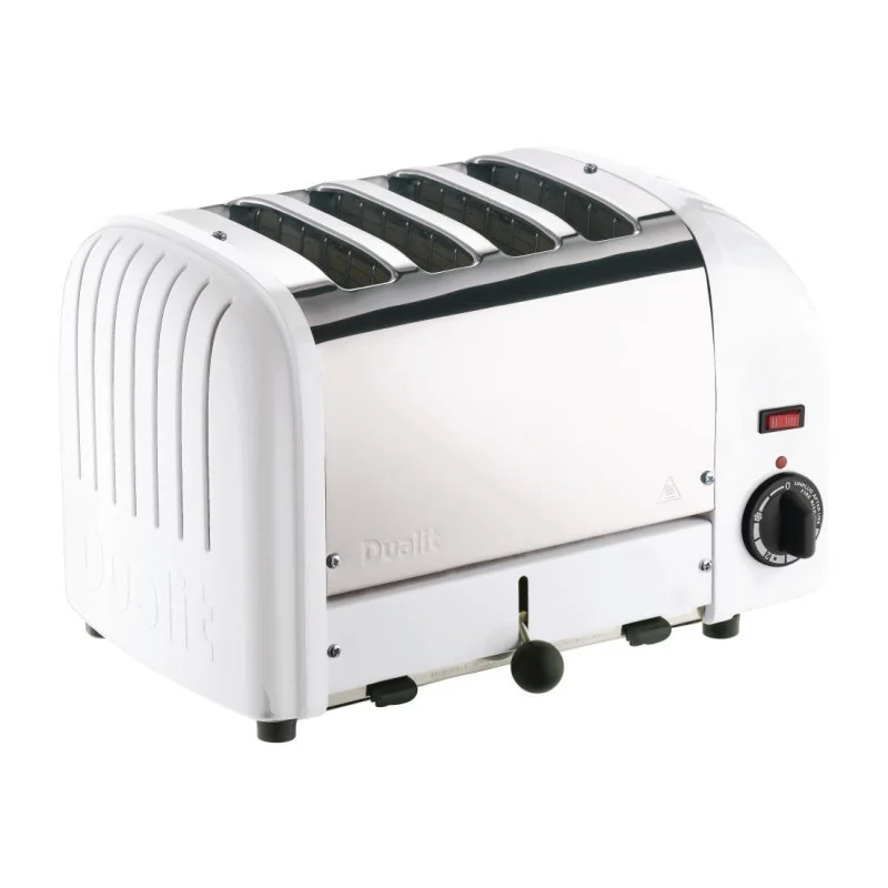 Nouvelle Collection Grille-Pain 4 Tranches Blanc - 130 Tranches /h