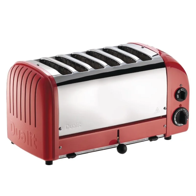 Grille-Pain 6 Tranches Rouge - 230V Remise