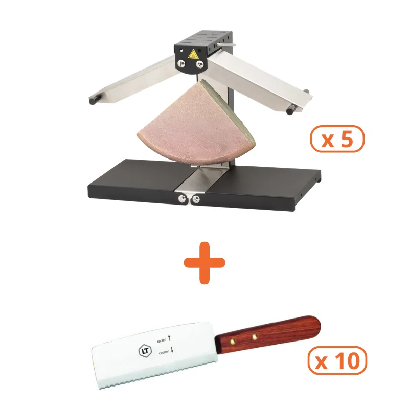 Pack Brezières Basalte et Couteaux à Raclette Livraison Gratuite