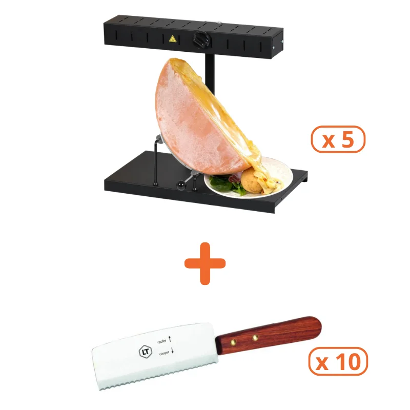 Prix Promo Pack Appareils à Raclette Alpage Basalte et Couteaux
