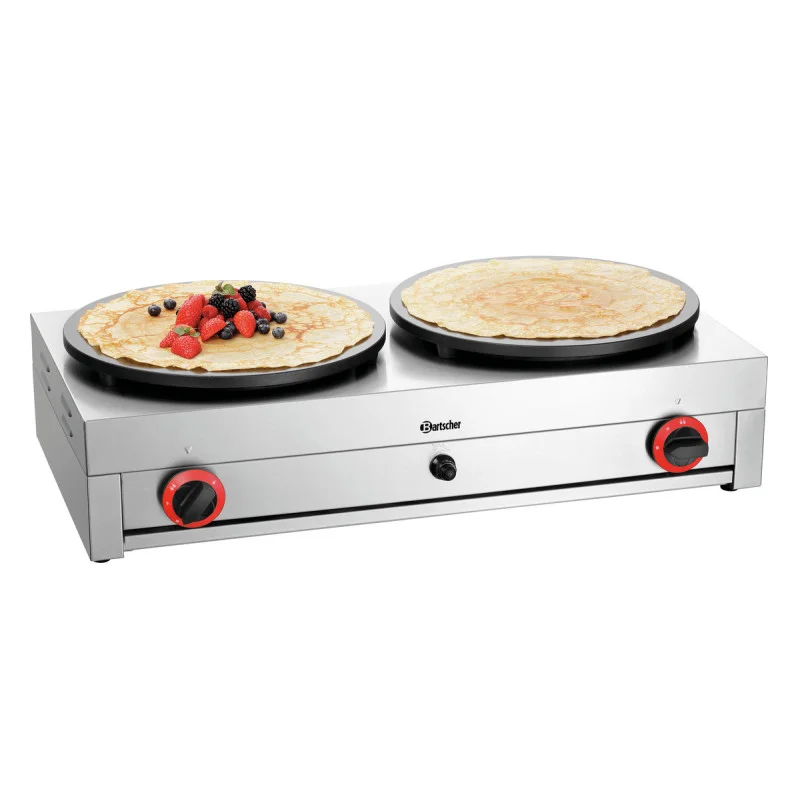 Crêpière à Gaz Double - Ø 40 cm Livraison Gratuite