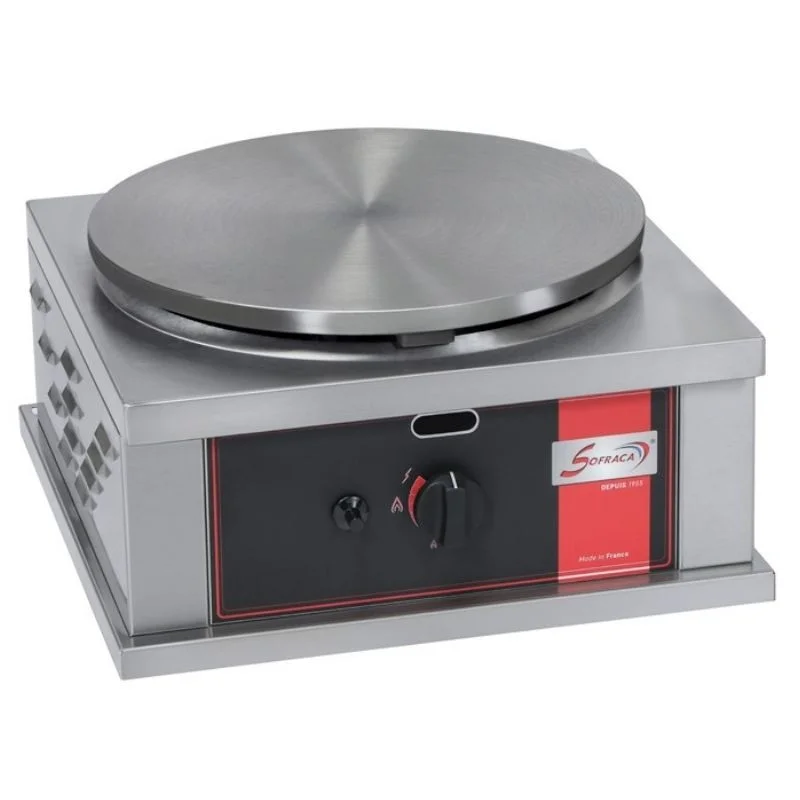 Solde Crêpière à Gaz Professionnelle Carrée à Usage Intensif - Ø 40 cm