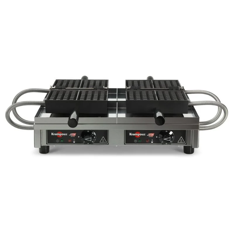 Gaufrier Professionnel Double à Ouverture 180 ° - 4 x 6 Liège Promotion