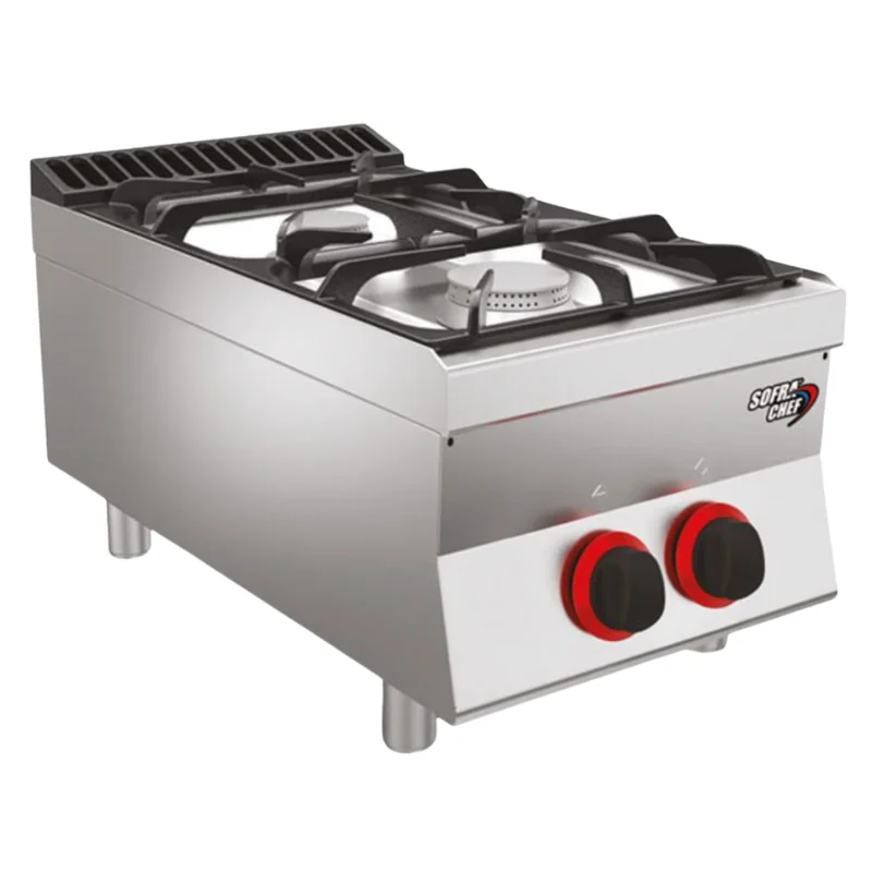 Réchaud à Gaz SOFRACHEF - 2 Feux - 11550 W Produit De Marque