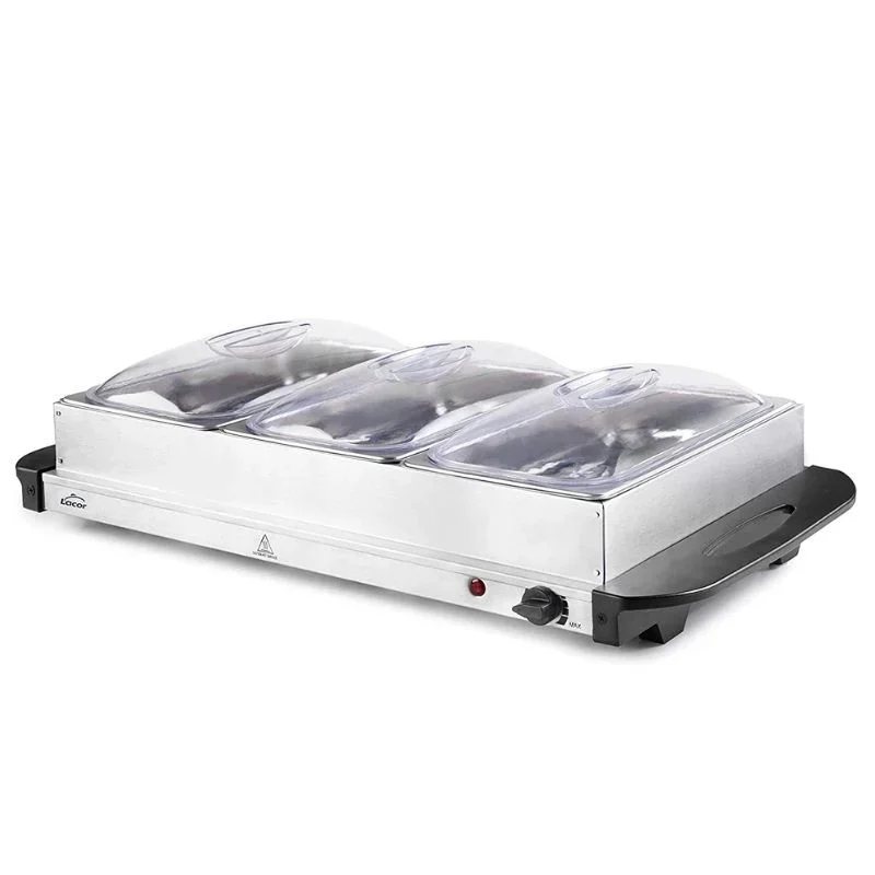 Buffet Chauffant - 3 Bacs GN 1/3 Nouvelle Collection