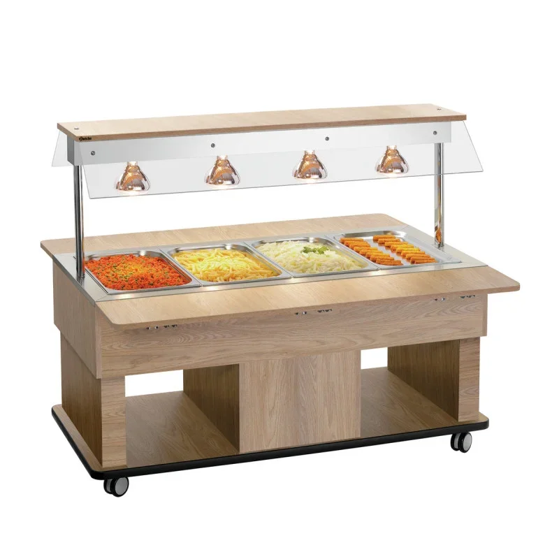 Meilleur Prix Chariot Buffet Chaud Enfant - 4 x GN 1/1