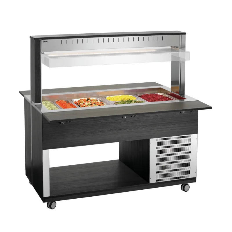 Retour Gratuit Chariot Buffet Chaud - 4 x GN 1/1