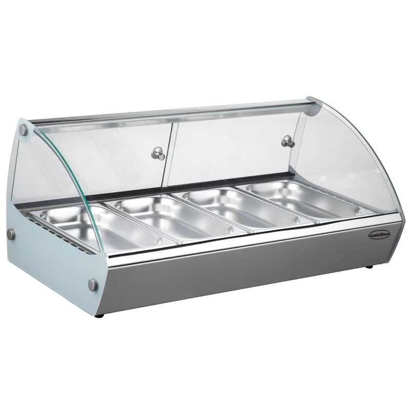 Livraison Gratuite Vitrine Chauffante à Poser - 4 GN 1/3