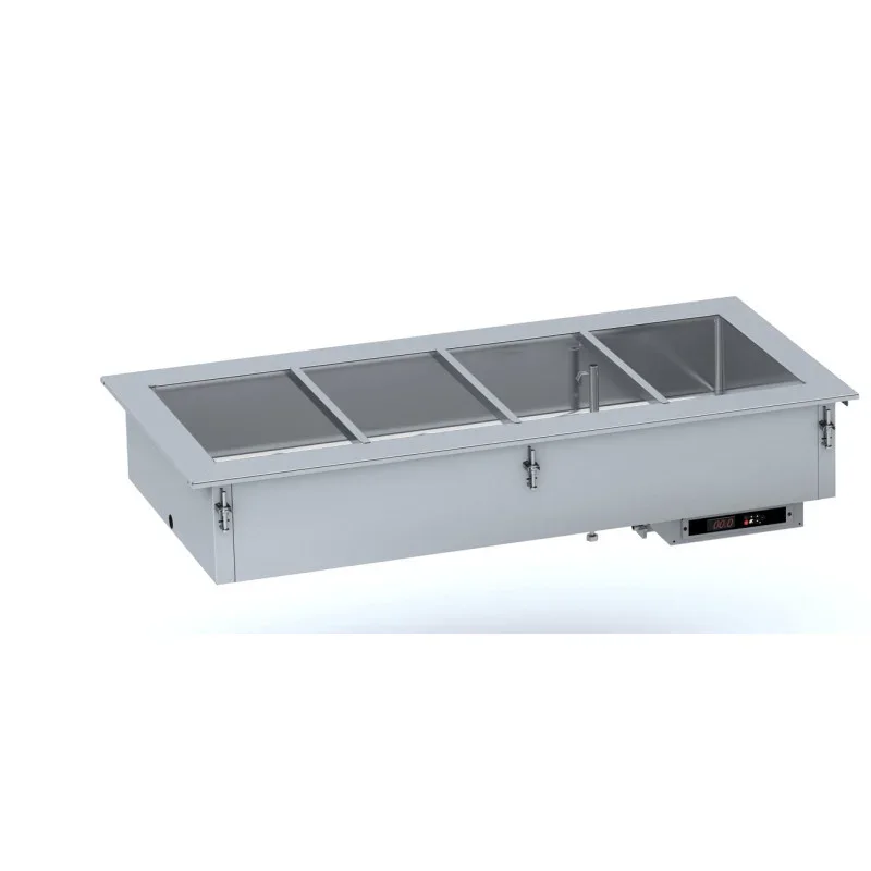 Bain-Marie Drop-In à Remplissage d'Eau Manuel - GN 1/1 Expédié Aujourd’hui