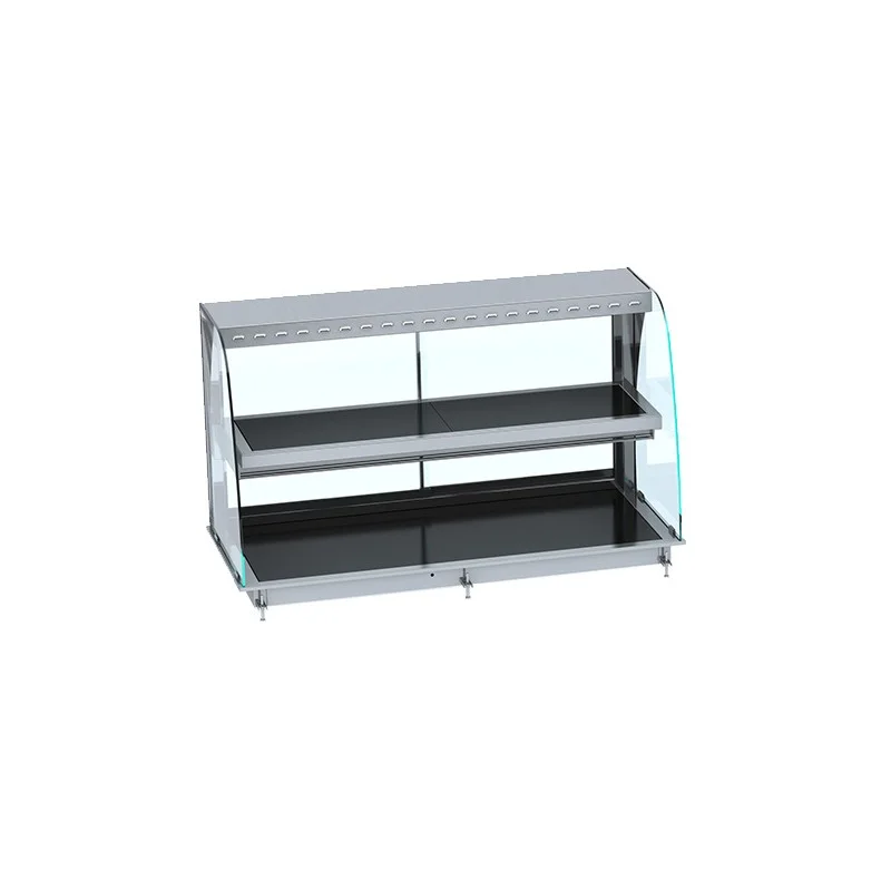 Vitrine Chauffante Bombée Drop-In avec Plaque Vitrocéramique - L 1440 x P 720 mm Promotion Saisonnière