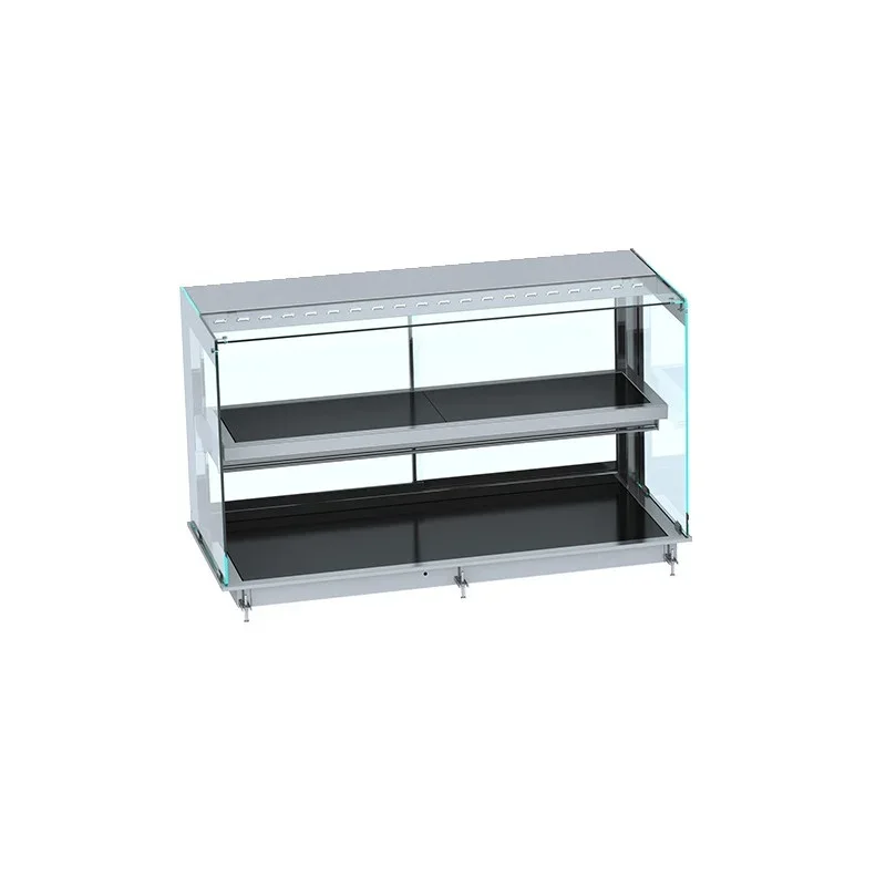 Vitrine Chauffante Drop-In avec Plaque Vitrocéramique - L 1440 x P 720 mm Prix Réduit
